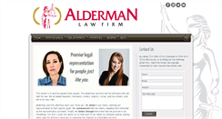 Desktop Screenshot of aldermanlawfirm.com